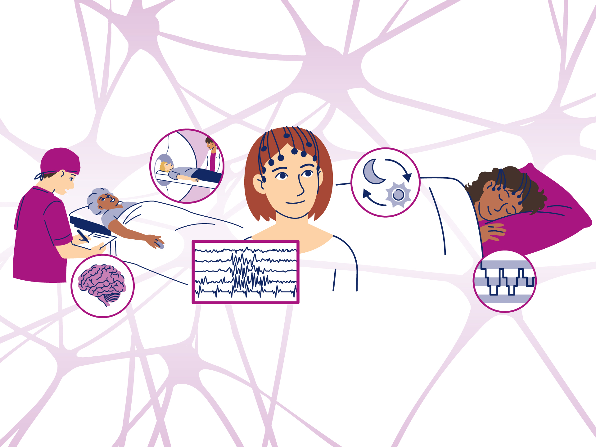 illustratie research programma SEIN mapping the brain networks