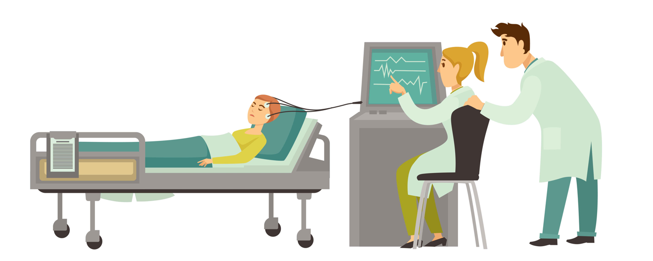 Artsen monitoren slaap bij een patiënt