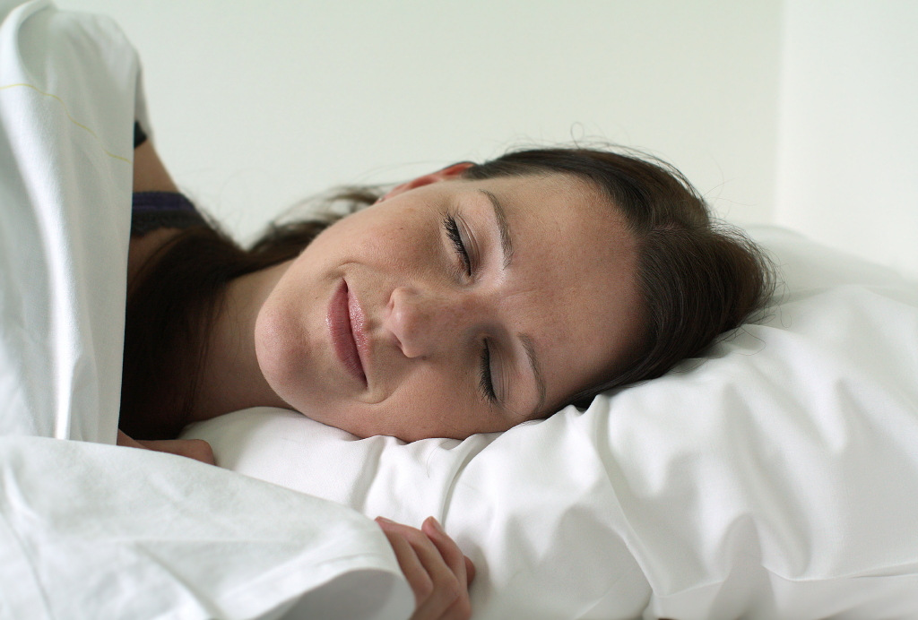 Vrouw die slaapt