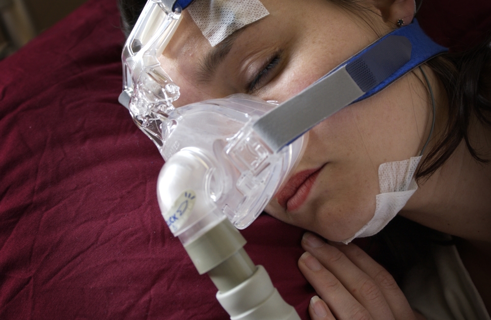 Meisje met slaapapneu